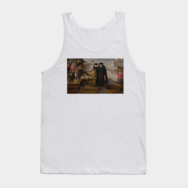 Fish Market by Frederik van Valckenborch Tank Top by Classic Art Stall